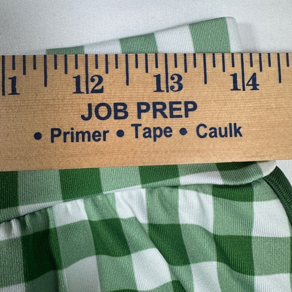 Tuckernuck Trellis Skort Women M Green White Gingham Check Tennis Golf Skirt - Picture 5 of 7